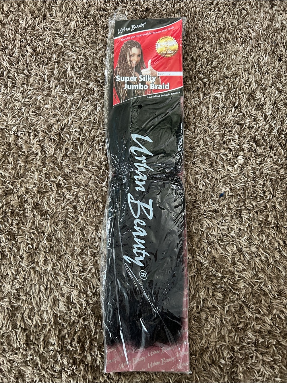 Urban Beauty Black Synthetic Jumbo Braid Hair Extension